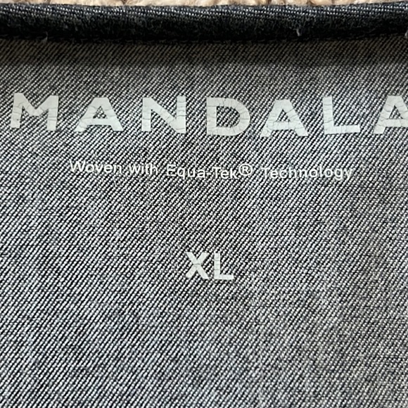 Mándala Woven With Equa Tek Technology Heathered Gray Vneck Women‎ XL Scrub Top - Picture 6 of 8